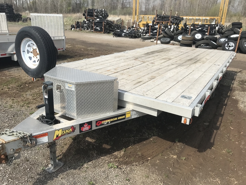 Cargo, Utility Trailers  2022 Miska 18' Aluminum Flatbed Trailer Photo